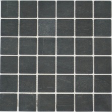 Мозаика Pietrine Nero Lava MAT, 48х48х6 мм, MOSAICSTORY 30074