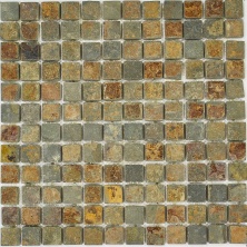 Мозаика Pietrine Slate Rustic MIX 2, 23х23х8 мм, MOSAICSTORY 30136