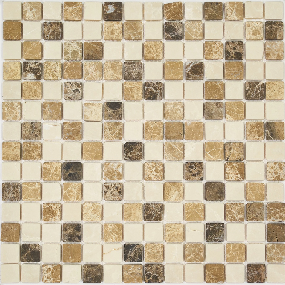Мозаика Pietrine Pietra MIX 1 MAT, 20х20х6 мм, MOSAICSTORY 30097
