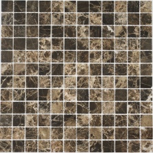Мозаика Pietrine Emperador Dark POL, 23х23х4 мм, MOSAICSTORY 35415