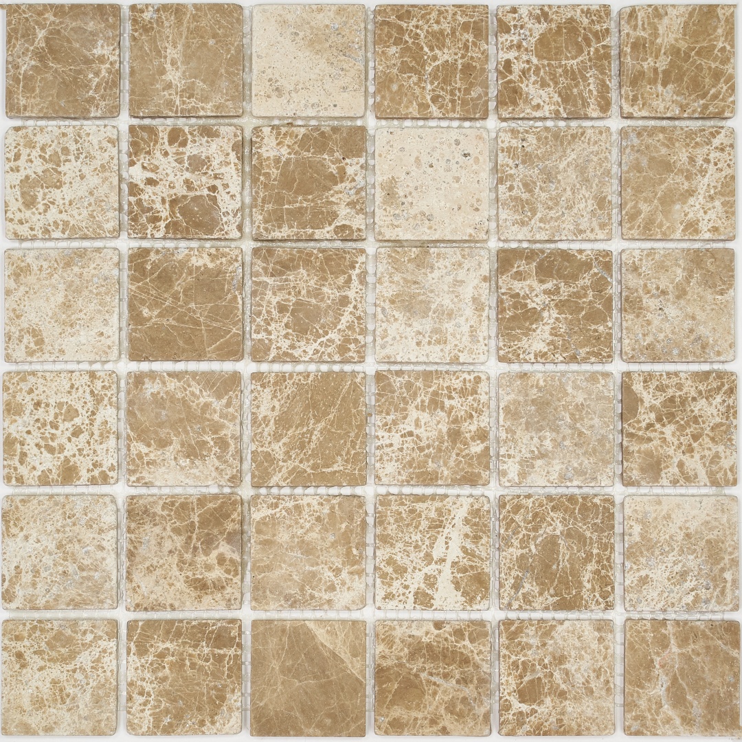 Мозаика Pietrine Emperador Light MAT, 48x48x4 мм, MOSAICSTORY 35851