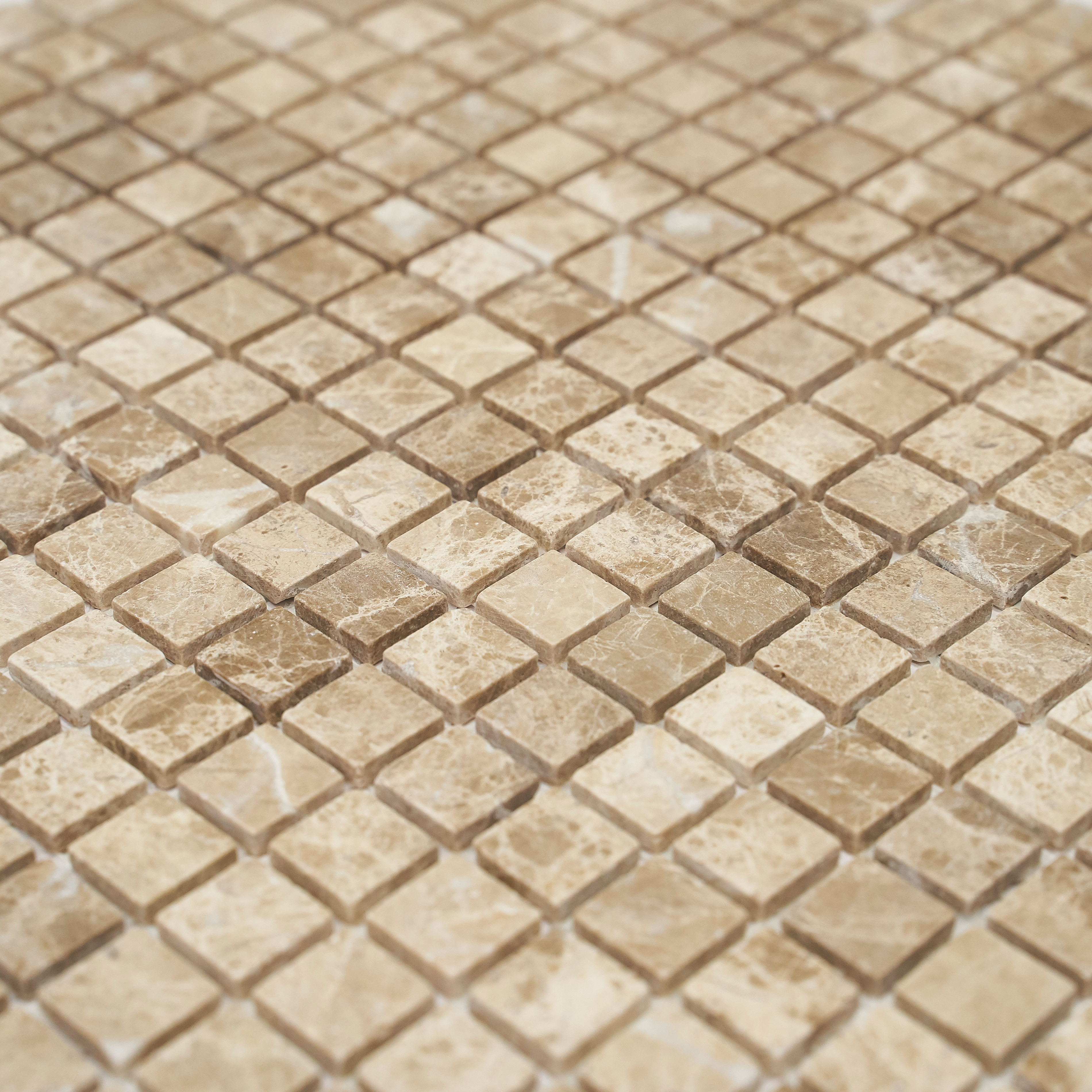 Мозаика Pietrine Emperador Light MAT, 15х15х4 мм, MOSAICSTORY 30032