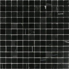 Мозаика MONTE Negro POL 23х23 мм, MosaicStory MS-436