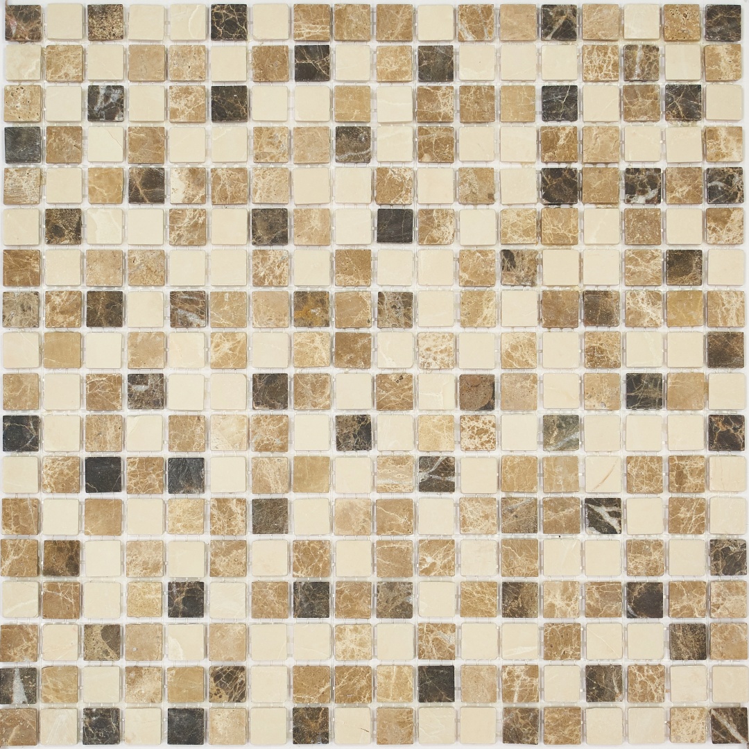 Мозаика Pietrine Pietra MIX 1 MAT, 15х15х4 мм, MOSAICSTORY 35356