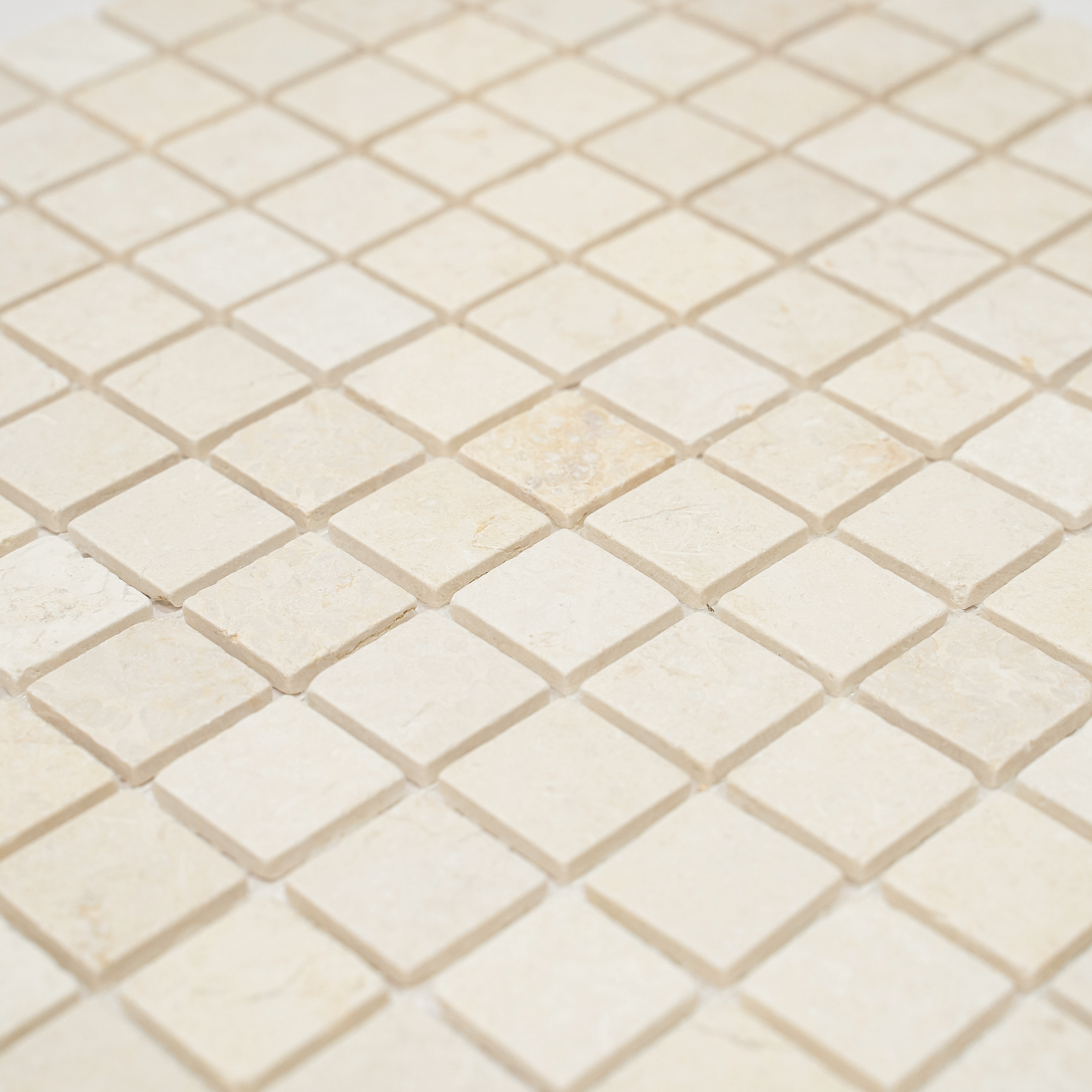 Мозаика Pietrine Botticino MAT, 23x23х4 мм, MOSAICSTORY 35341