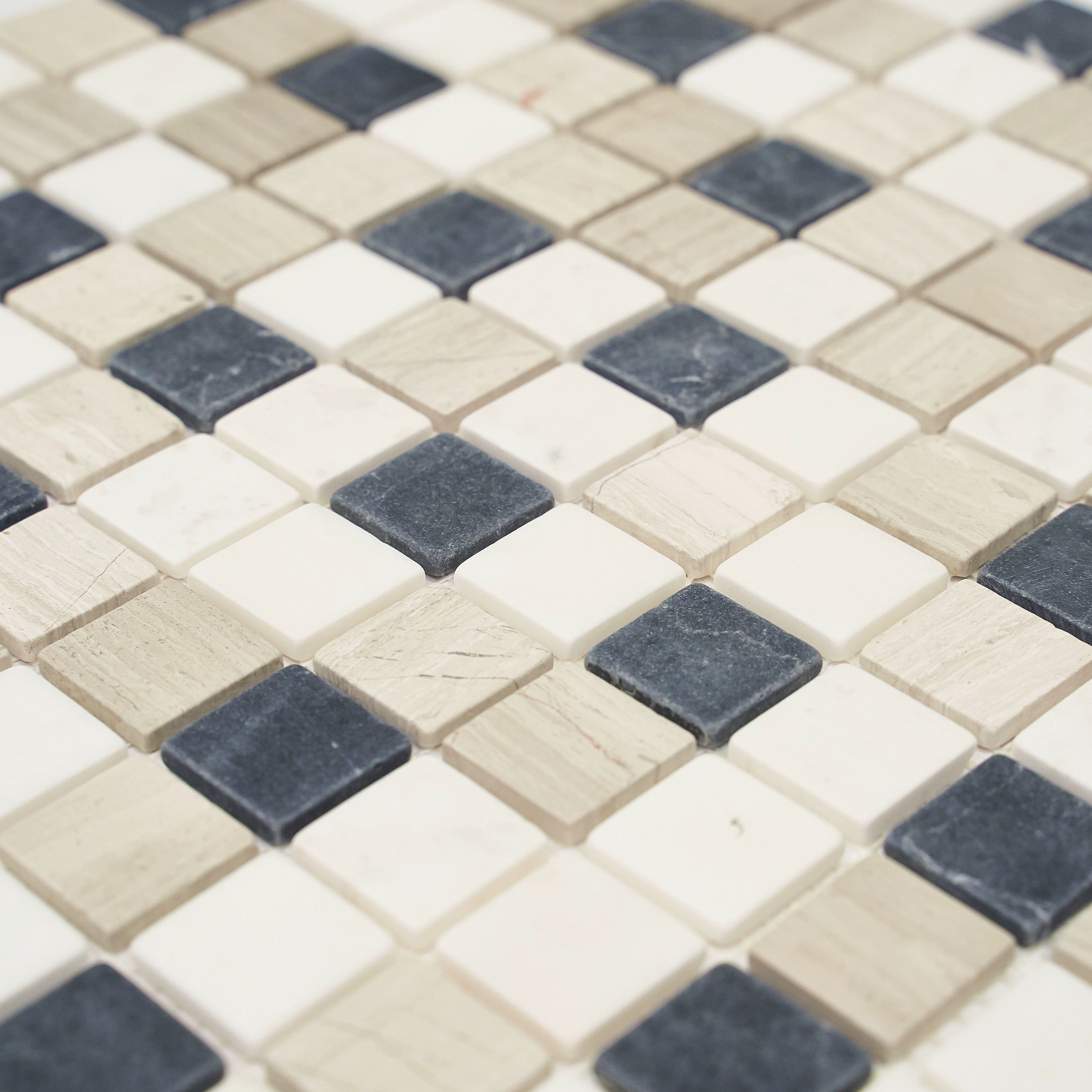 Мозаика Pietrine Pietra MIX 4 MAT, 23х23х4 мм, MOSAICSTORY 35353
