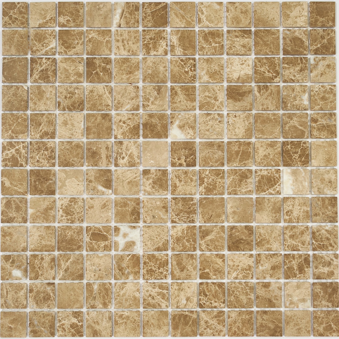 Мозаика Pietrine Emperador Light POL, 23х23х4 мм, MOSAICSTORY 35420