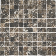 Мозаика Pietrine Emperador Dark MAT, 23х23х4 мм, MOSAICSTORY 35416