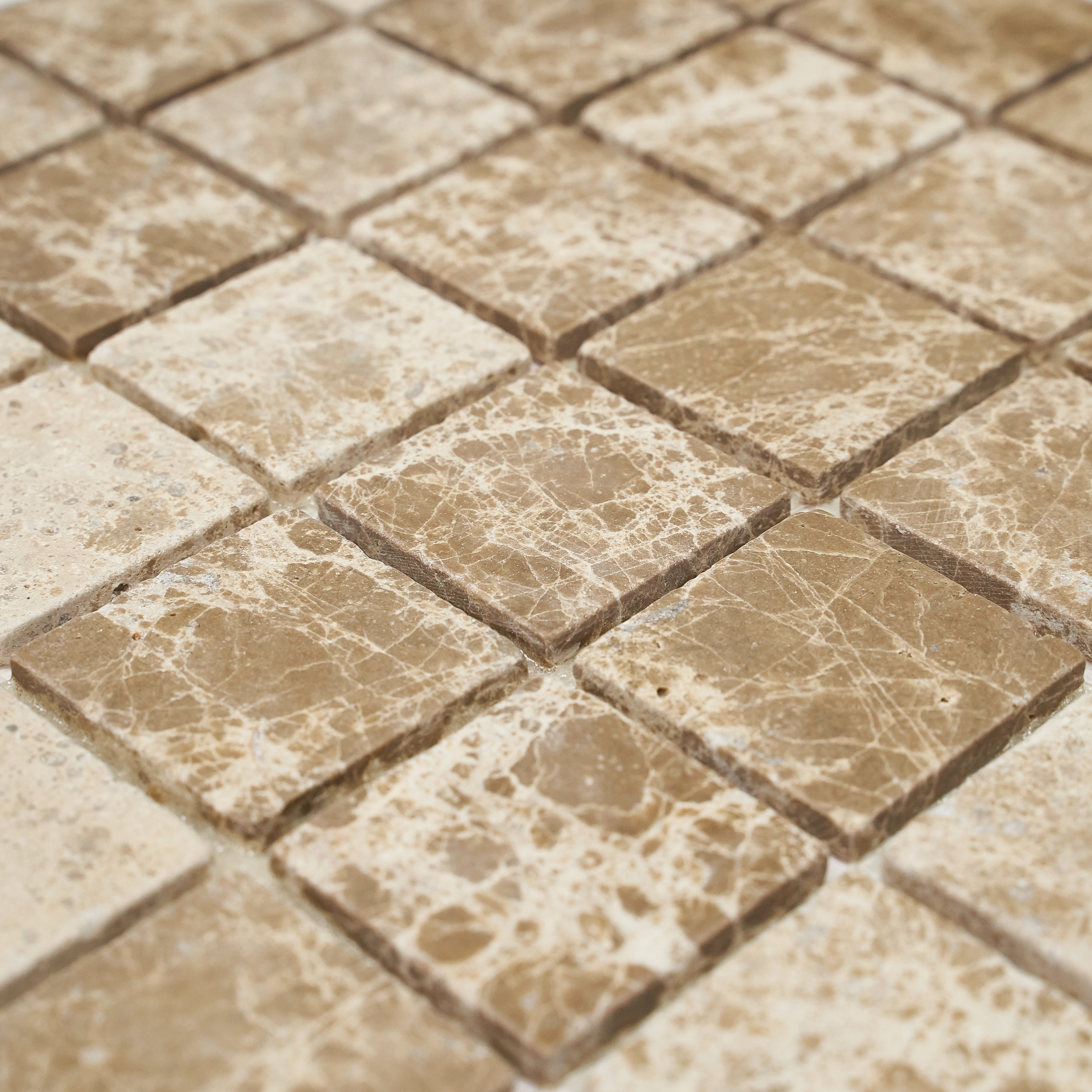 Мозаика Pietrine Emperador Light MAT, 48x48x4 мм, MOSAICSTORY 35851