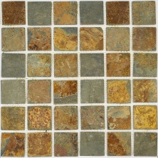 Мозаика Pietrine Slate Rustic MIX 2, 48х48х8 мм, MOSAICSTORY 30137