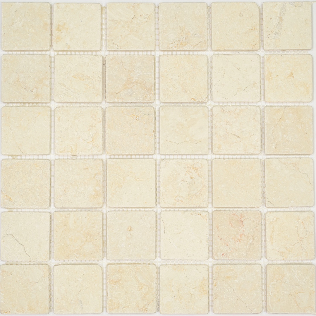 Мозаика Pietrine Botticino MAT, 48х48х6 мм, MOSAICSTORY 35406