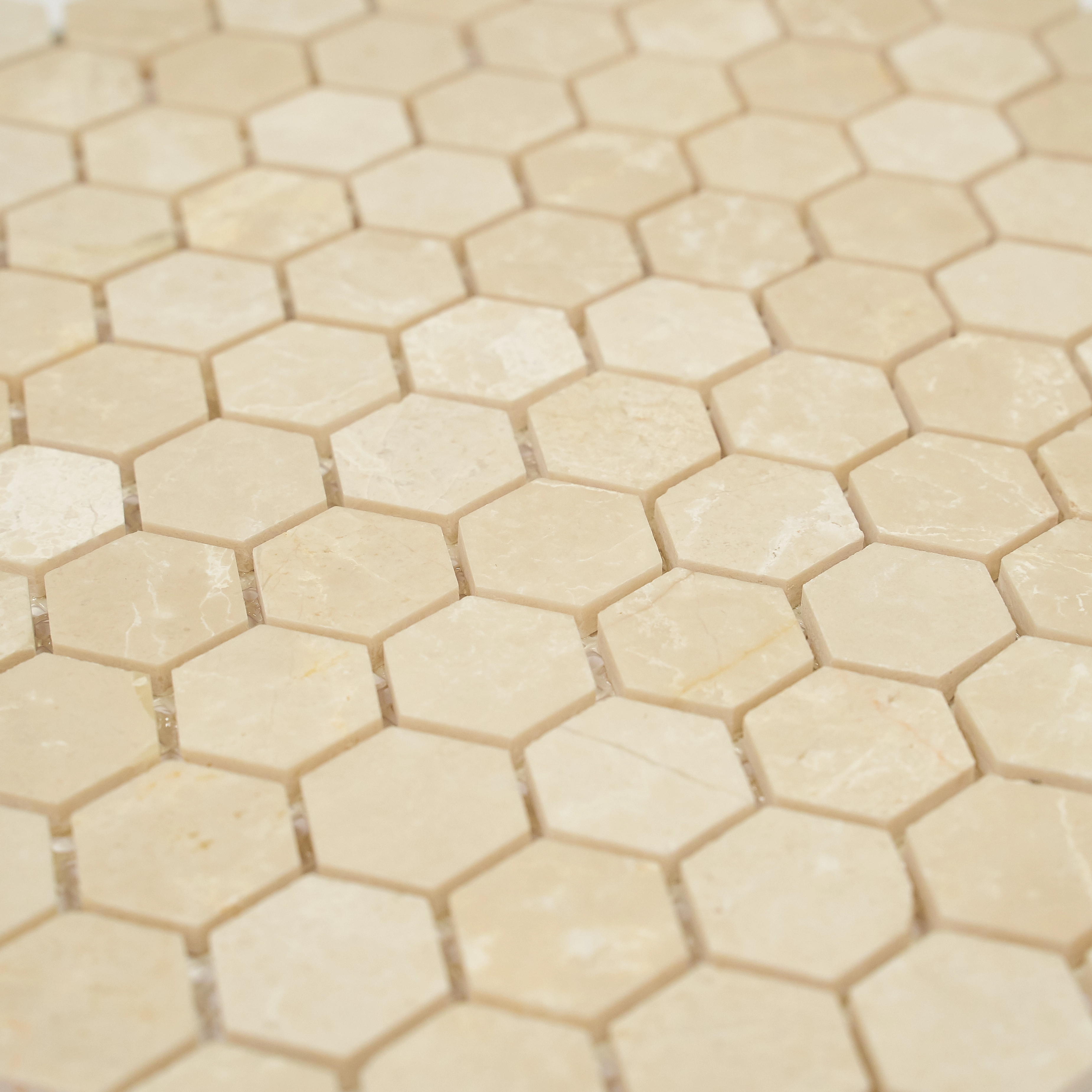 Мозаика Pietrine Hexagonal Crema Nova, 25х25х6 мм, MOSAICSTORY 30124