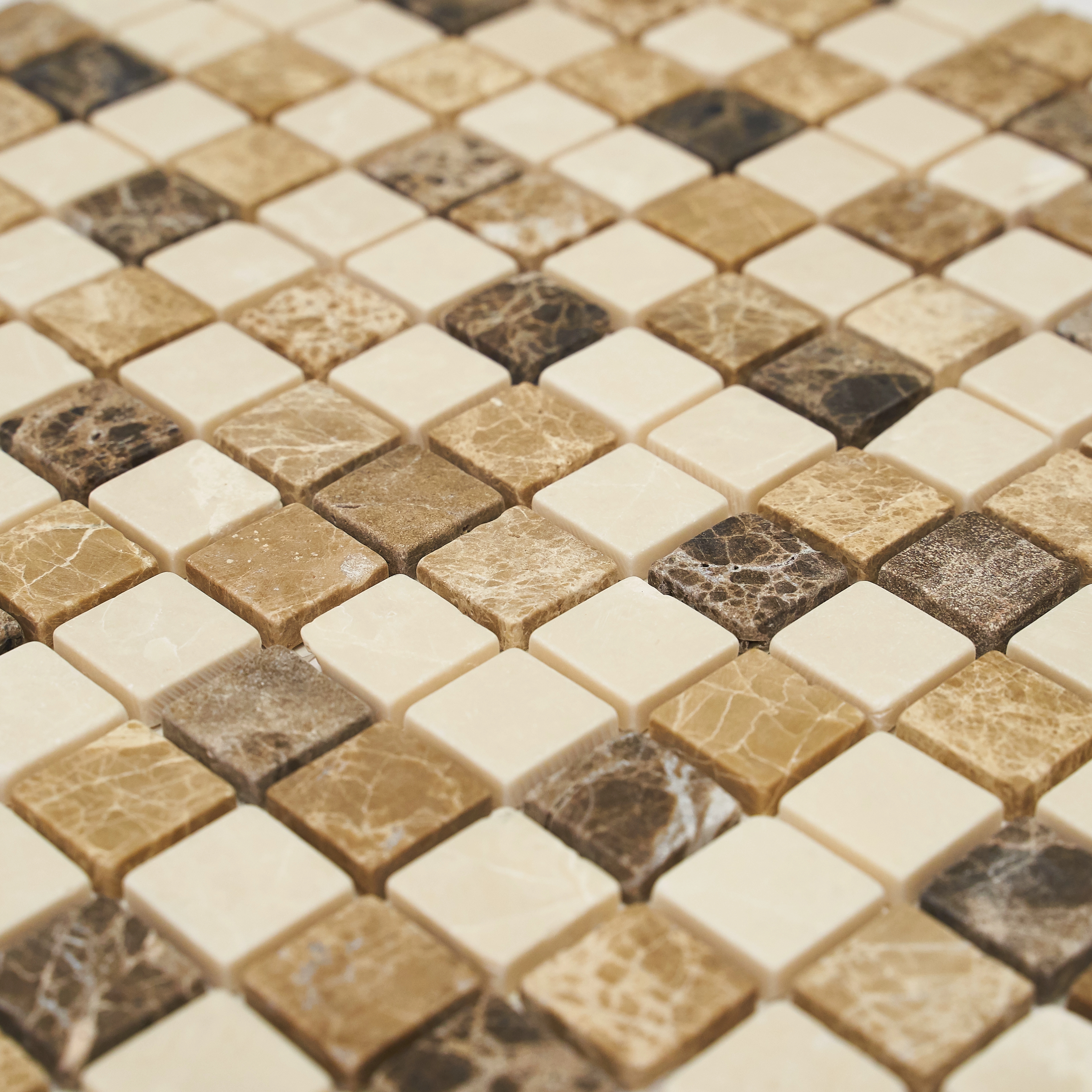 Мозаика Pietrine Pietra MIX 1 MAT, 20х20х6 мм, MOSAICSTORY 30097