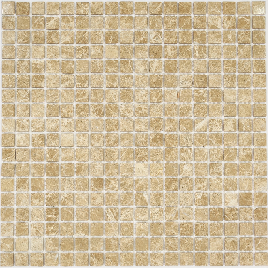 Мозаика Pietrine Emperador Light POL, 15x15х4 мм, MOSAICSTORY 35816