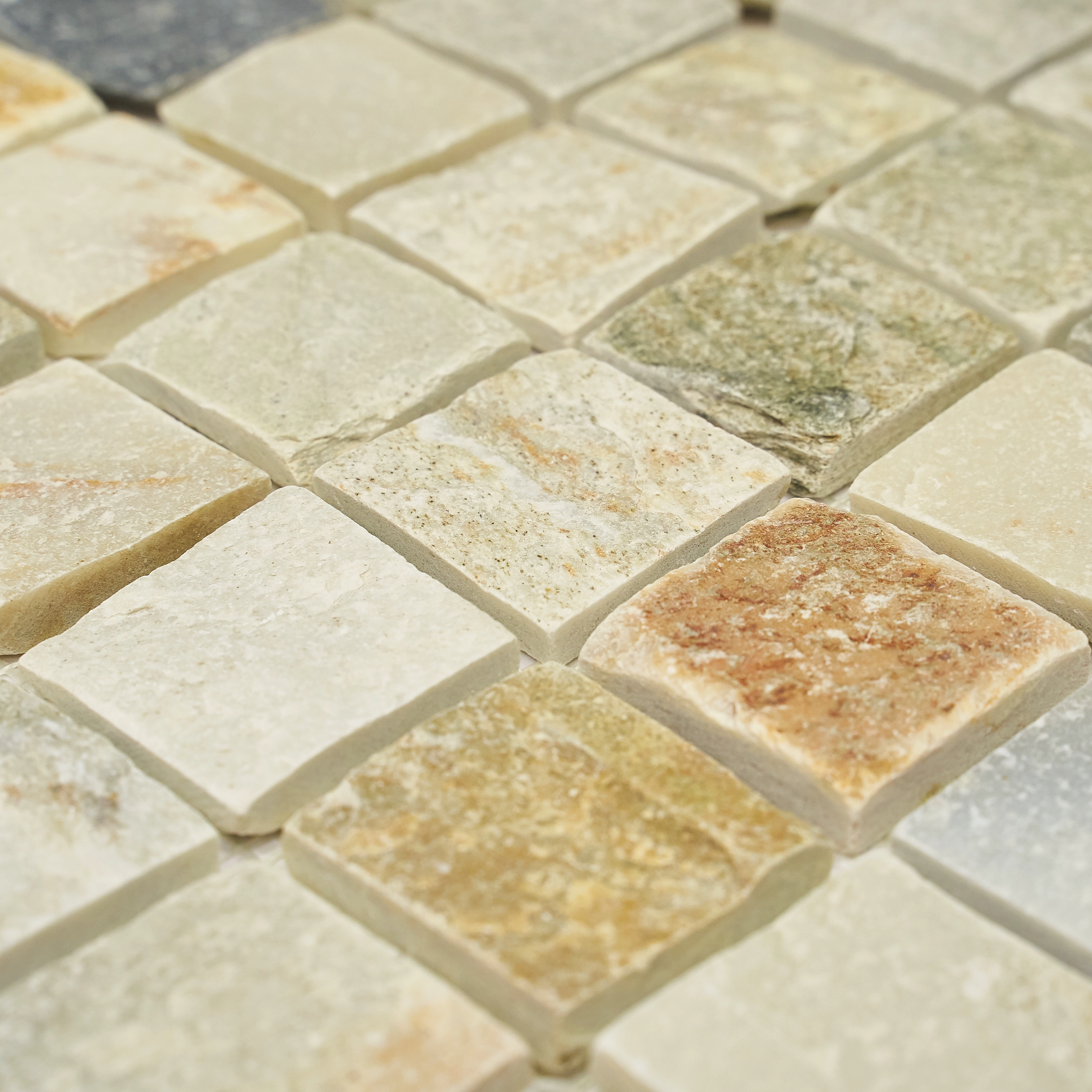 Мозаика Pietrine Slate Rustic MIX 1, 48х48х8 мм, MOSAICSTORY 30135