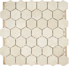 Мозаика Pietrine Biege Hexagon, 48х48х7 мм, MOSAICSTORY 30128