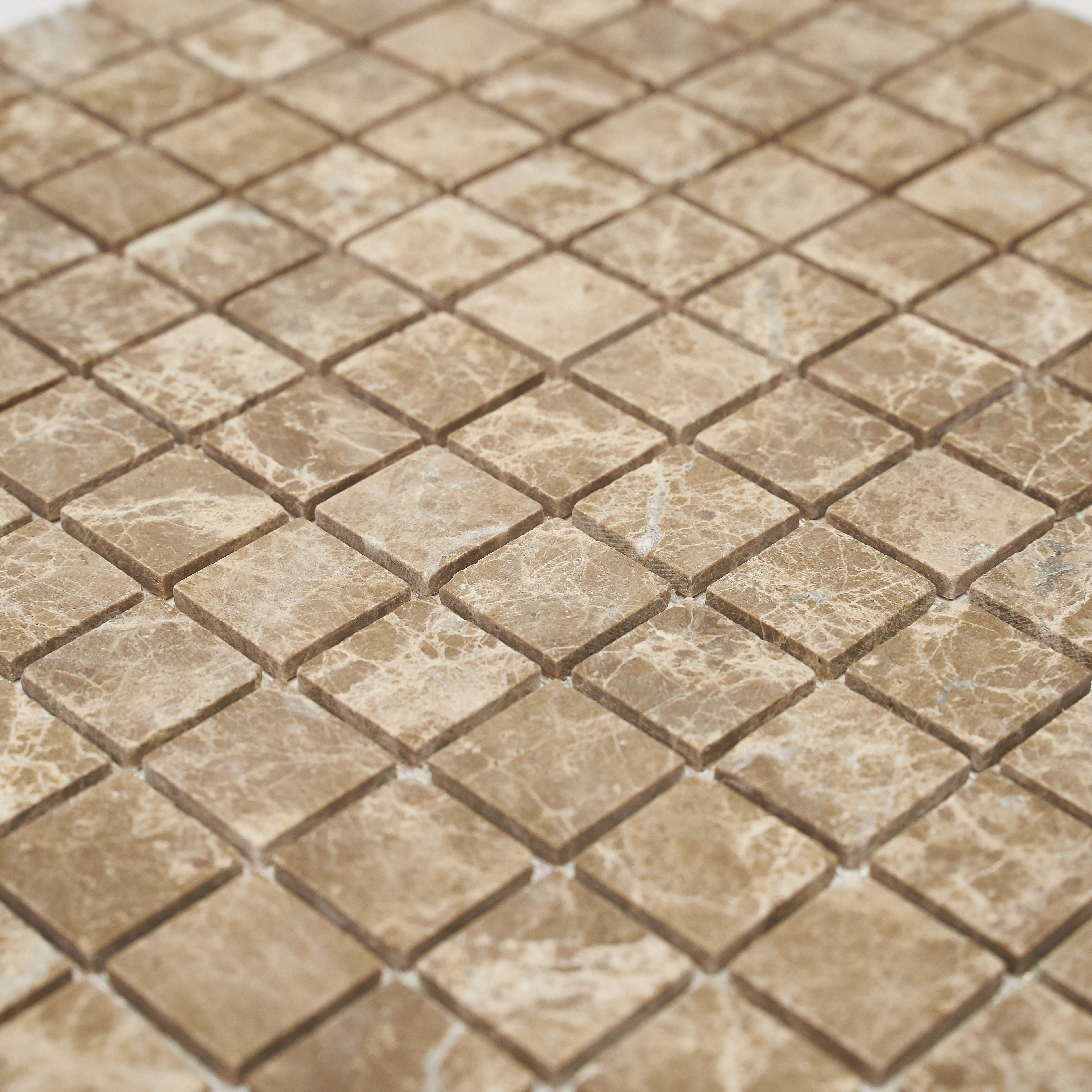 Мозаика Pietrine Emperador Light MAT, 23х23х4 мм, MOSAICSTORY 35421
